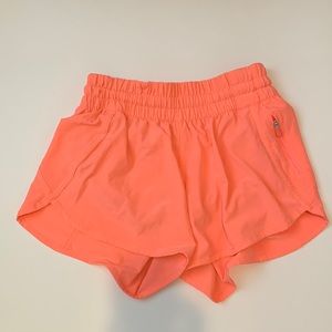 Lululemon Tracker Short 5” neon coral size 6
